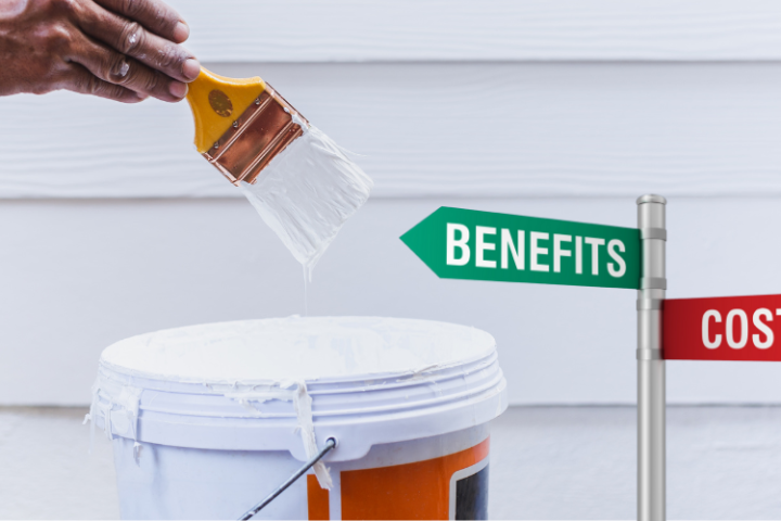 Home exterior painting costs.