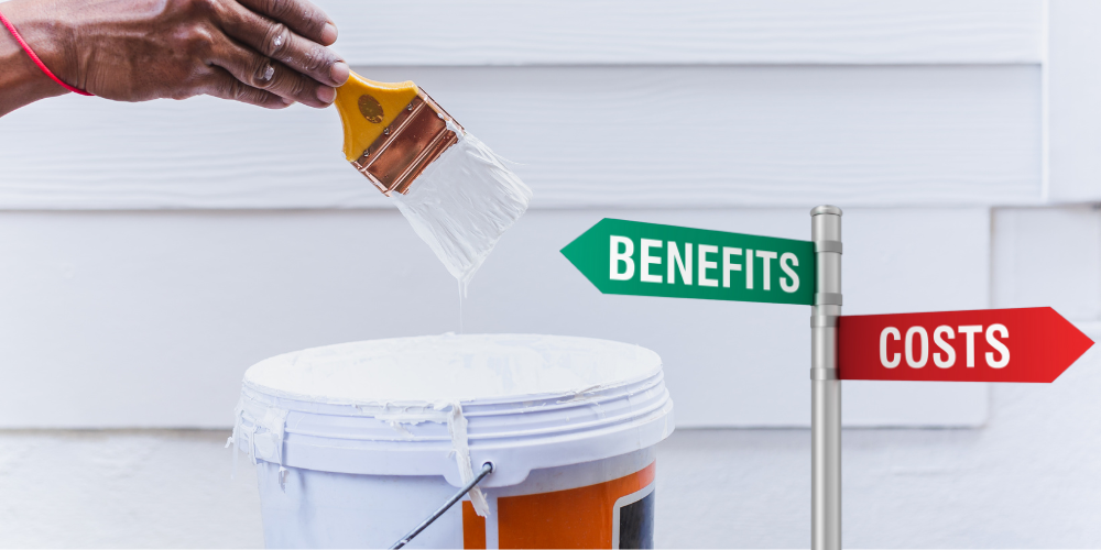 Home exterior painting costs.