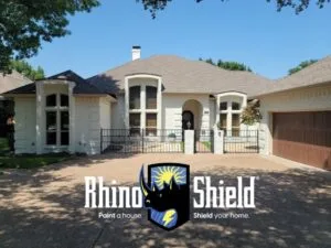 Colorado brick home with rhino shield brick paint coating