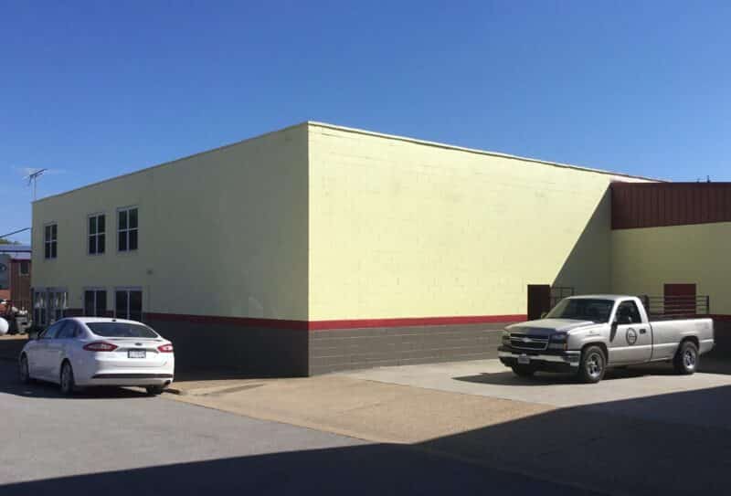 The Best Commercial Exterior Paint Coatings In Colorado Commercial Exterior Paint Jost-tire-company-block-owensville-6-scaled-e1660587028502