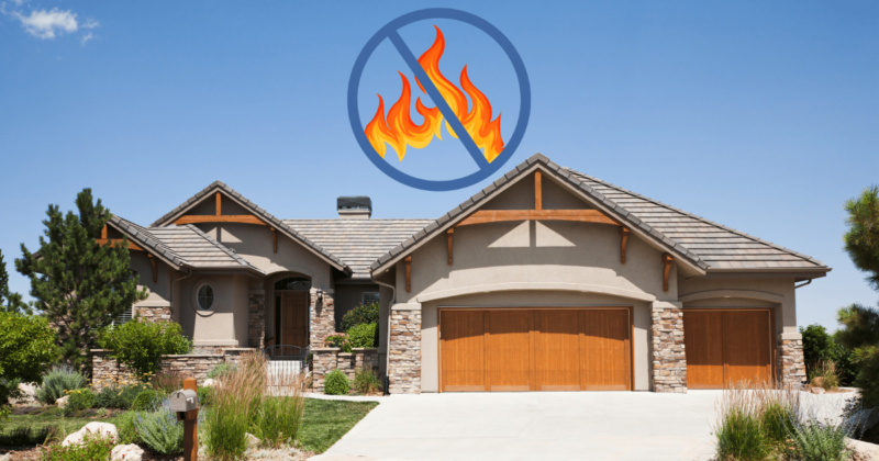 Home with rhino shield paint that has a class a fire rating