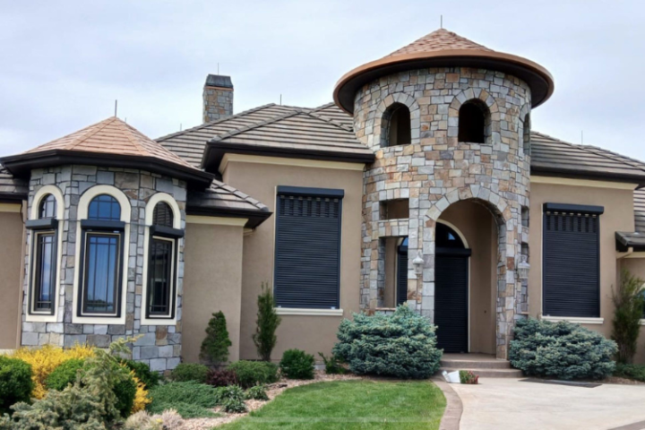 Beautiful stucco and stone home in castle rock, co.