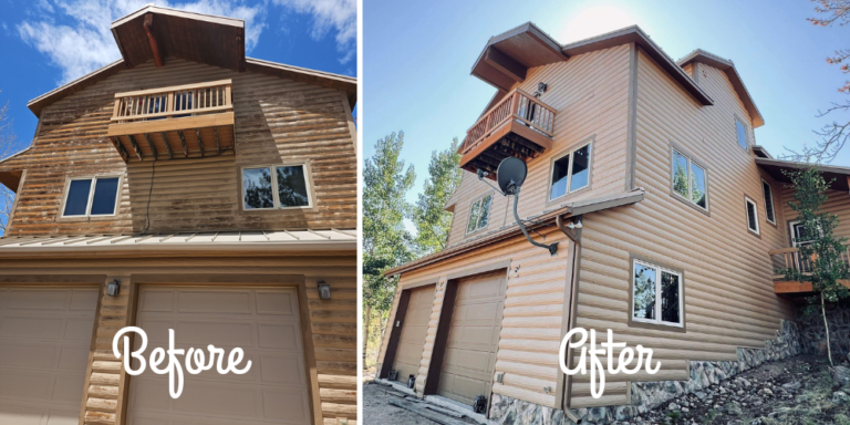 Rhino Shield Delivers Lasting Beauty To Wood-Sided Jefferson, Co Home Exterior Paint Colors Jefferson, co, home before and after rhino shield.