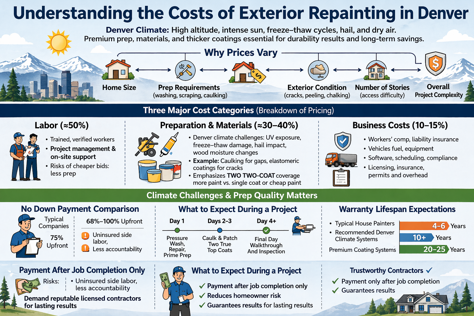 Infographic how much to paint a house in denver how much does it cost to paint a house in denver in 2026?